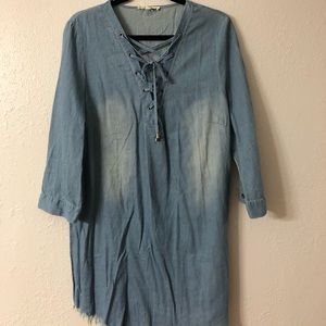 Distressed Demin Dress